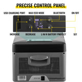 VEVOR 15L Mini Car Fridge Refrigerator Freezer 12V/24V DC 110-240V AC 45W Portable Cooler for Picnic Boating Caravan Bar