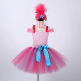 Trolls Poppy Princess Dress for Baby Girls Cosplay Halloween Costumes Kids Birthday Dresses Teenage Girl Clothes Fairy Outfit - www.sixcolors.us