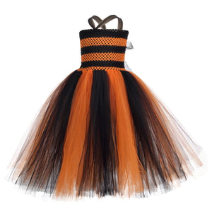 Orange Black Tiger Costumes for Girls Princess Dresses for Teenagers Kids Halloween Christmas Costumes Animal Children Clothes - www.sixcolors.us