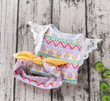 Christmas Princess Newborn Clothes Baby Girl Lace Ruffle Rompers Crown Clothing Sets Infant Kids 1St Party Costumes Roupa Gifts