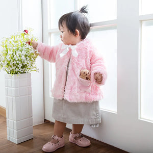Kawaii Clothes Set Long Sleeve Sweater Shirt Skirt 2 Pcs Clothing Suit Bow Baby Outfits for Kids Girls Boy Clothes Bear Winter B