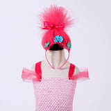 Trolls Poppy Princess Dress for Baby Girls Cosplay Halloween Costumes Kids Birthday Dresses Teenage Girl Clothes Fairy Outfit - www.sixcolors.us