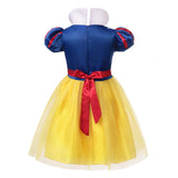 Kids Halloween Party Cosplay Snow White Costume Baby Girl Bow Tangled Ball Gown Clothing Children Wedding Princess Dress 2-12T - www.sixcolors.us