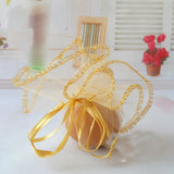 100pcs diameter 40cm Gold Round Organza Bag Drawstring jewelry packaging bags for Wedding/gift/food/candy/Christmas Yarn bag - www.sixcolors.us
