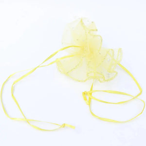 100pcs diameter 40cm Gold Round Organza Bag Drawstring jewelry packaging bags for Wedding/gift/food/candy/Christmas Yarn bag - www.sixcolors.us