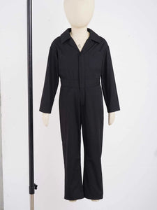 Kids Boys Mechanic Cargo Coverall Suit Casual Jumpsuit Long Sleeve Turndown Collar Bodysuit Streetwear Halloween Cosplay Costume - www.sixcolors.us