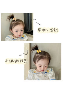 Baby Girls Elastic Hair Bands 5pcs/bag Small Flower Hair Ties Rope for Kids Todderls Bows Scrunchies Girls Hair Accessories