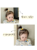 Baby Girls Elastic Hair Bands 5pcs/bag Small Flower Hair Ties Rope for Kids Todderls Bows Scrunchies Girls Hair Accessories