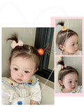 Baby Girls Elastic Hair Bands 5pcs/bag Small Flower Hair Ties Rope for Kids Todderls Bows Scrunchies Girls Hair Accessories