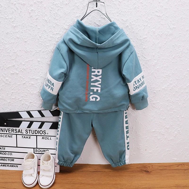 1-5 Years Baby Toddler Clothes Suits New Fashion Kids Letter Print Hoodies And Pants Sets Autumn Fall Fashion Children&#39;s Clothes