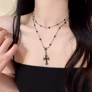 Choker Women's Double Layered Sweet Cool Sexy Necklace