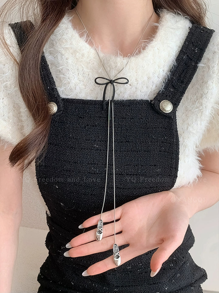 Pendant Titanium Steel Pull-out Adjustable Female Bows