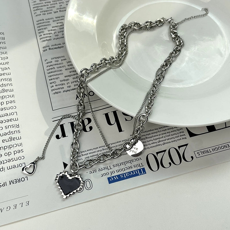 INS Twin Female Sweet Cool Style Stylish Hip Hop Necklace