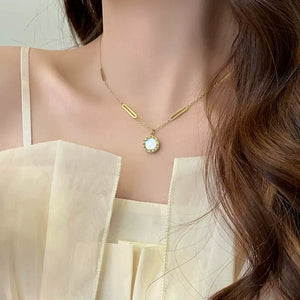 Niche Style Double-Sided Titanium Steel Women's Accessible Luxury Fancy Necklace