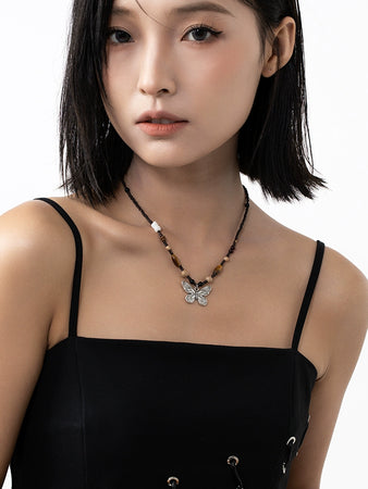Accessible Luxury Women's Clavicle Chain New Chinese Sweet Cool Beaded