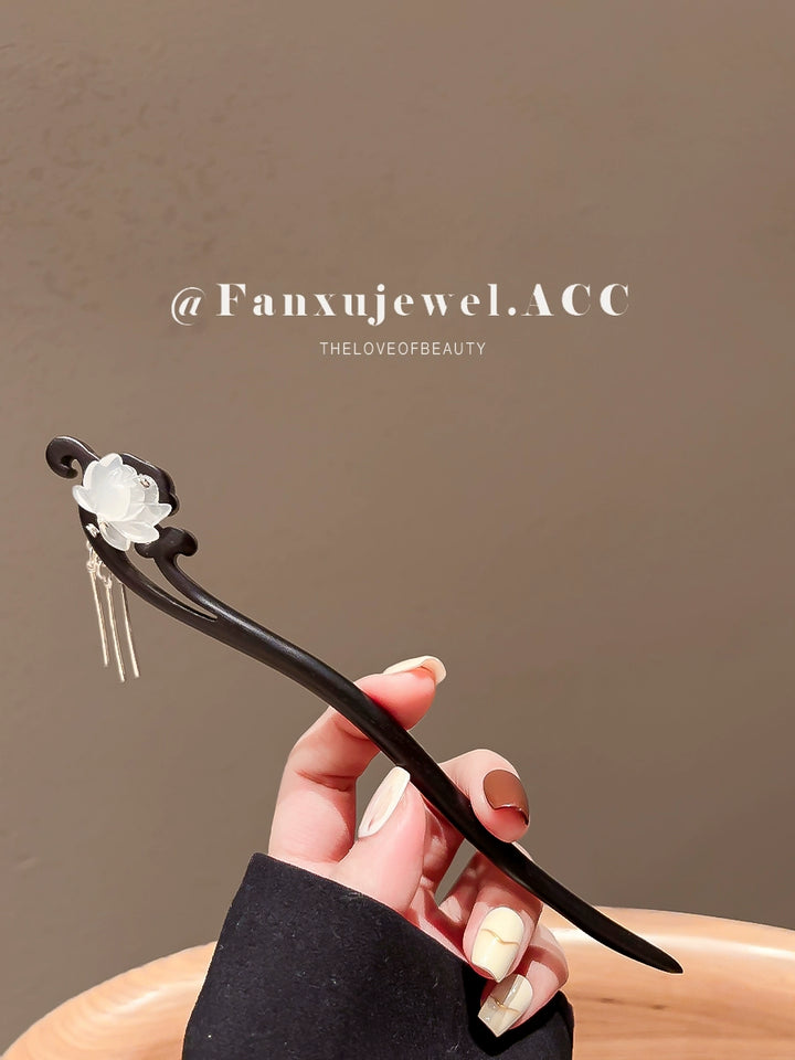 Chinese Ancient Style Ebony Chinese Style Hairpin Hairpin Daily Lotus