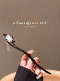 Chinese Ancient Style Ebony Chinese Style Hairpin Hairpin Daily Lotus