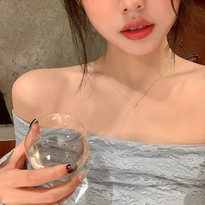Accessible Luxury Entire Sterling Silver Zhao Lusi Same Style Women's Necklace