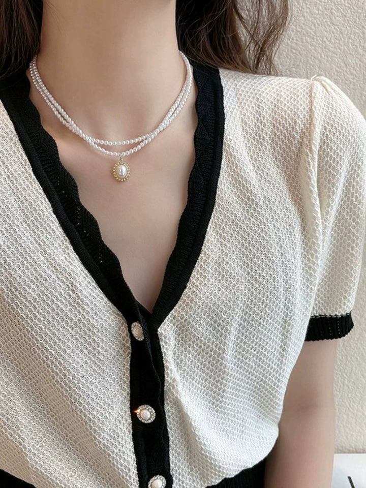 Niche Style Palace Style Women's Stylish Pearl Necklace