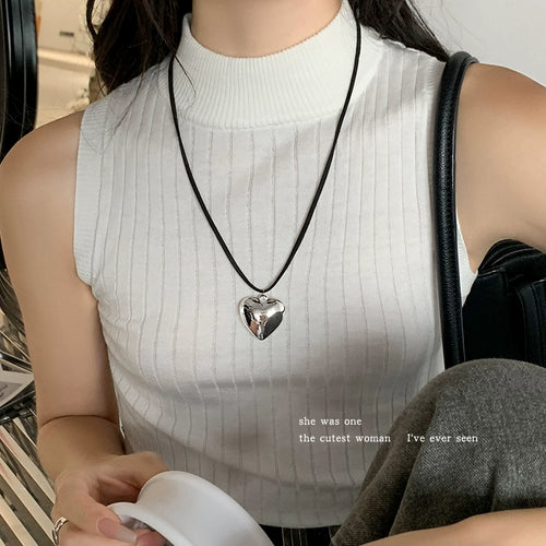 Niche Style Silver Girls Internet Hot Pendant Necklace