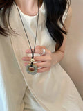 INS Pendant Female Niche Design Unique Camel Bone