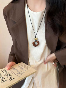 INS Pendant Female Niche Design Unique Camel Bone