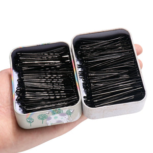 Black Headdress Hairpin Wave Fixed Clip