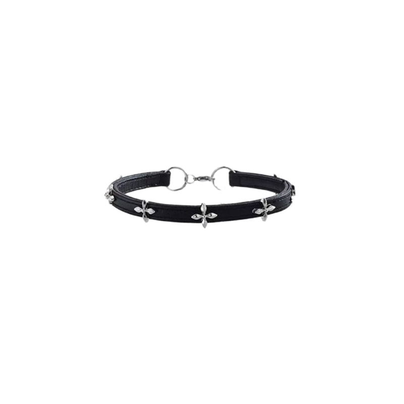 Choker Zhang Yuanying Same Style Women's Niche Style Leather Necklace