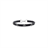 Choker Zhang Yuanying Same Style Women's Niche Style Leather Necklace