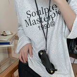 INS South Korea Leather Niche Style Package Pendant Women's Necklace