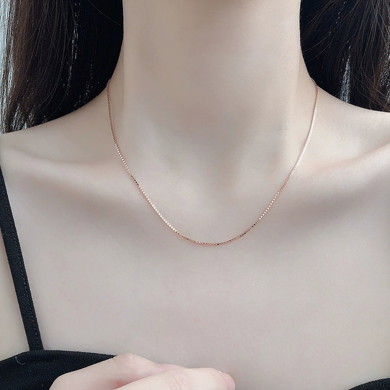 18K 925 Sterling Silver Women's Gold Pearl Lanyard Necklace