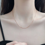 18K 925 Sterling Silver Women's Gold Pearl Lanyard Necklace