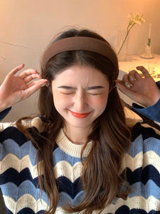 Sponge High Skull Top Face Washing Wide Edge Fashion Hair Band