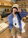 Leather Women's Outdoor Portable Glasses Clip Sweater Chain Lanyard