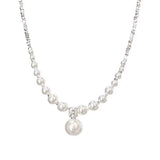 Light Luxury Minority Broken Silver Best Selling Clavicle Chain Butterfly Pearl