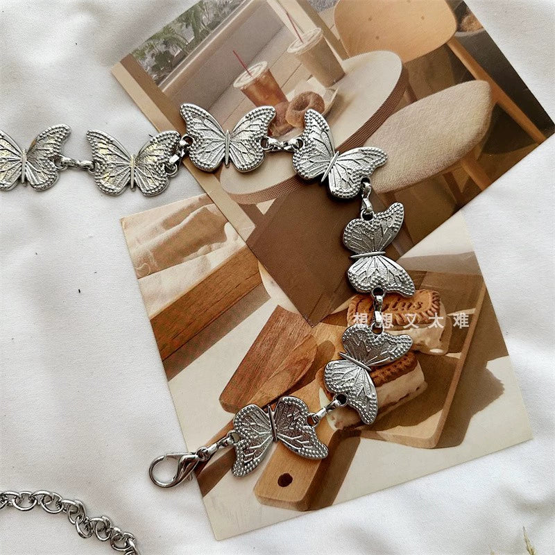 JK Niche Design Metal Belt Uniform Ins Waist Chain