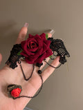 Gothic Lace Lolita Halloween Red Punk