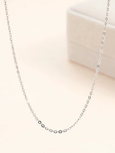999 Sterling Silver Necklace Female Silver Chain without Pendants 925 Clavicle Chain Pure Necklace Snake Bone Replacement Choker Silver Jewelry Rope Accessories