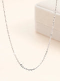 999 Sterling Silver Necklace Female Silver Chain without Pendants 925 Clavicle Chain Pure Necklace Snake Bone Replacement Choker Silver Jewelry Rope Accessories