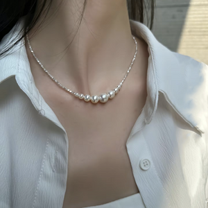 Light Luxury Minority Broken Silver Best Selling Clavicle Chain Butterfly Pearl