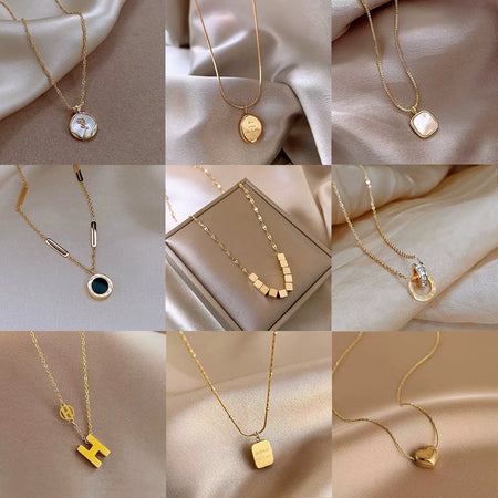 Light Luxury Minority Best Selling Non-Fading Titanium Steel Women's Necklace