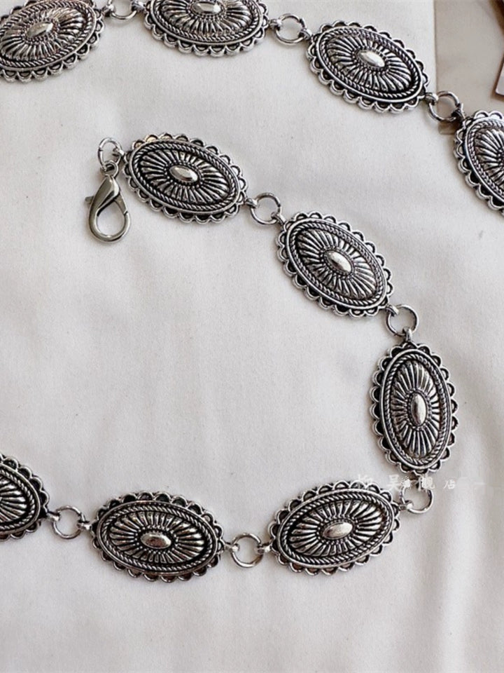 Silver Stylish Vintage Accessories Summer Waist Chain