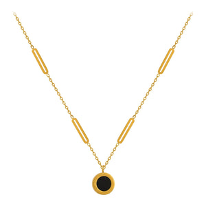 Niche Style Double-Sided Titanium Steel Women's Accessible Luxury Fancy Necklace