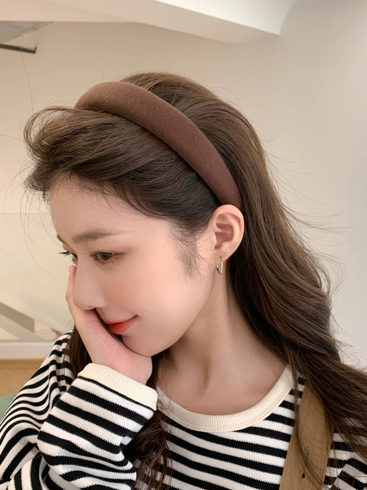 Sponge High Skull Top Face Washing Wide Edge Fashion Hair Band