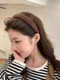 Sponge High Skull Top Face Washing Wide Edge Fashion Hair Band