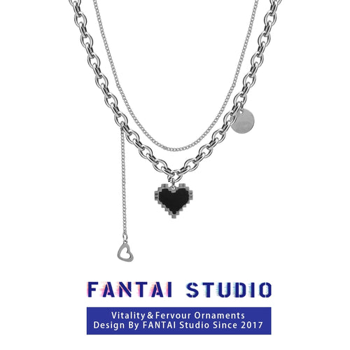 INS Twin Female Sweet Cool Style Stylish Hip Hop Necklace