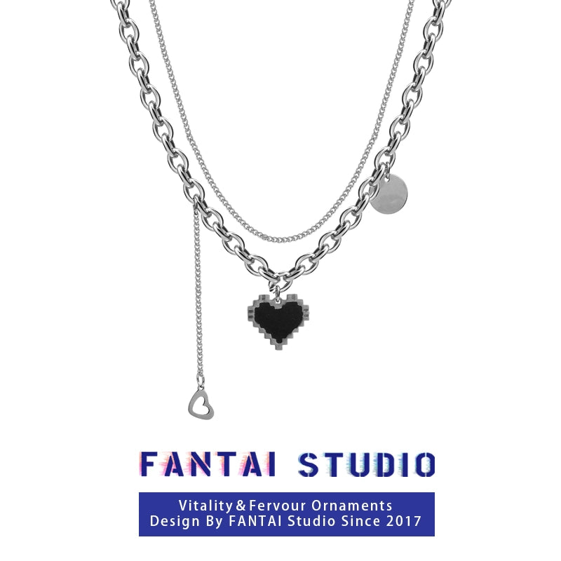 INS Twin Female Sweet Cool Style Stylish Hip Hop Necklace