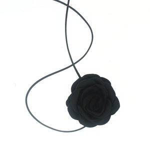Classic Style French Atmosphere Black and White All-Matching Camellia