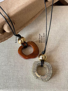 INS Pendant Female Niche Design Unique Camel Bone