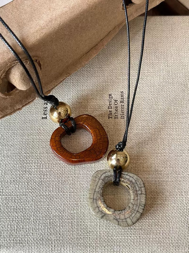 INS Pendant Female Niche Design Unique Camel Bone